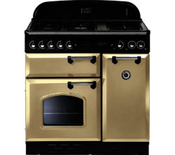 RANGEMASTER  Classic 90 Dual Fuel Range Cooker - Cream & Chrome